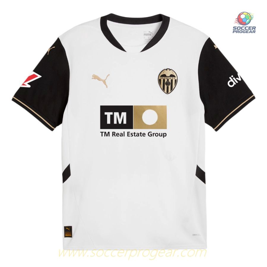 FC Valencia Home Youth Football Shirt 2024-2025 Season