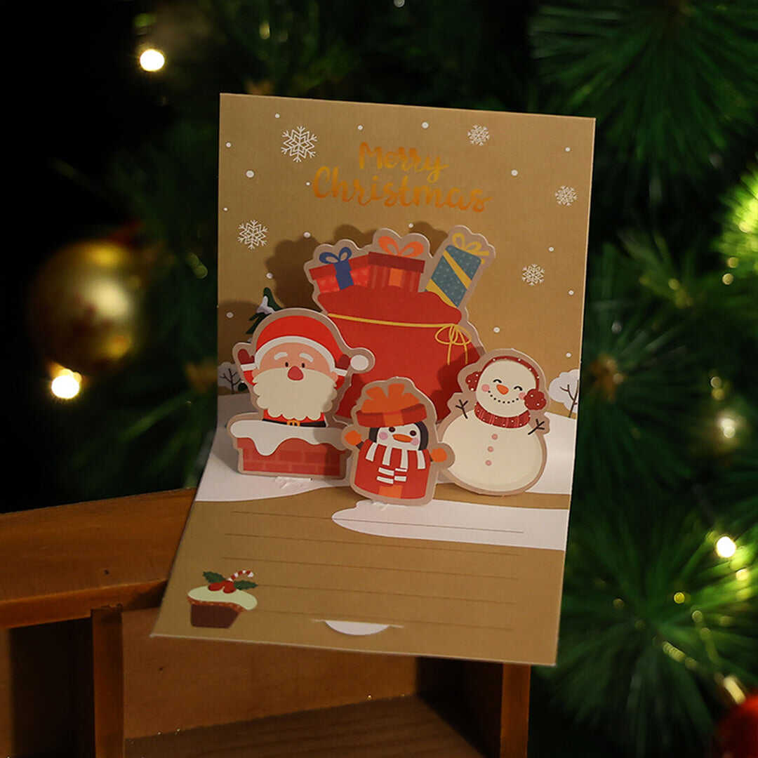 1 Pcs Random Style Personalized Christmas Greeting Card Authentic Kit