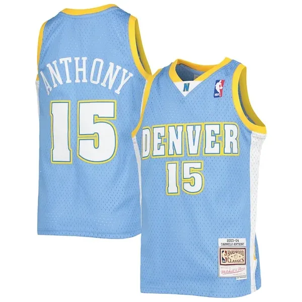 Carmelo Anthony DEN Swingman Jersey - top-tier replica-jersey - Blue