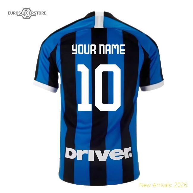 High-Quality 2019-2020 Inter Milan Home Shirt (Your Name)