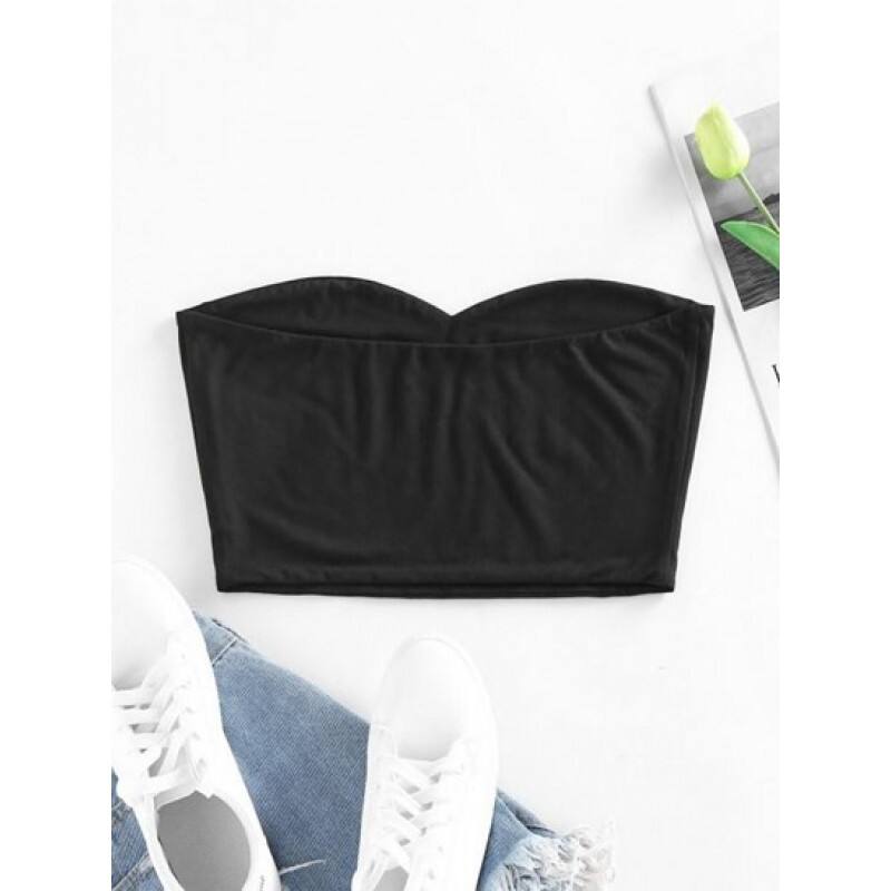 Plain Crop Tube Top YD1585