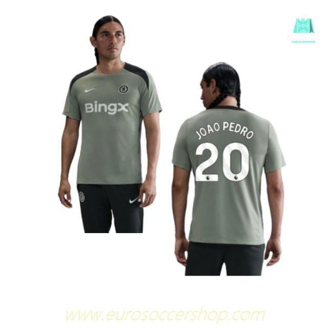2025-2026 Chelsea Strike Training Shirt (Jade Green) (Joao Pedro 20)