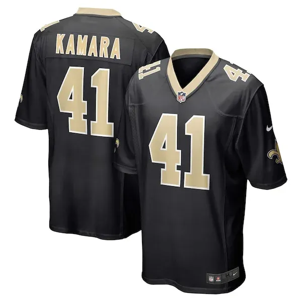 New Orleans Saints Alvin Kamara Game Jersey - Black | NFL Player Je...