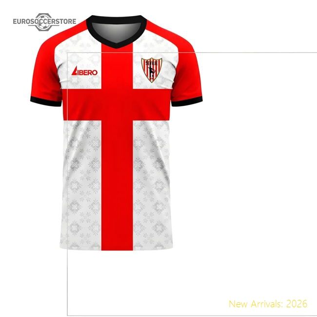 Popular Seville 2025-2026 Home Concept Football Kit (Libero) (L. Ocampos