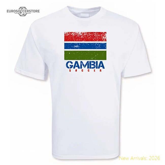 Premium Gambia Soccer 20242025 Regular Tshirt Moisturewicking
