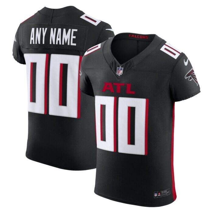 None Men's ATL Falcons Top-Grade Authentic Jersey Game Day Wear