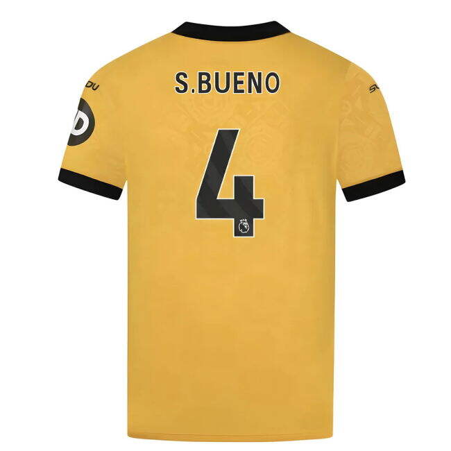 Flexible 2025-2026 Wolves Home Match Jersey Limited Stock S.Bueno#162