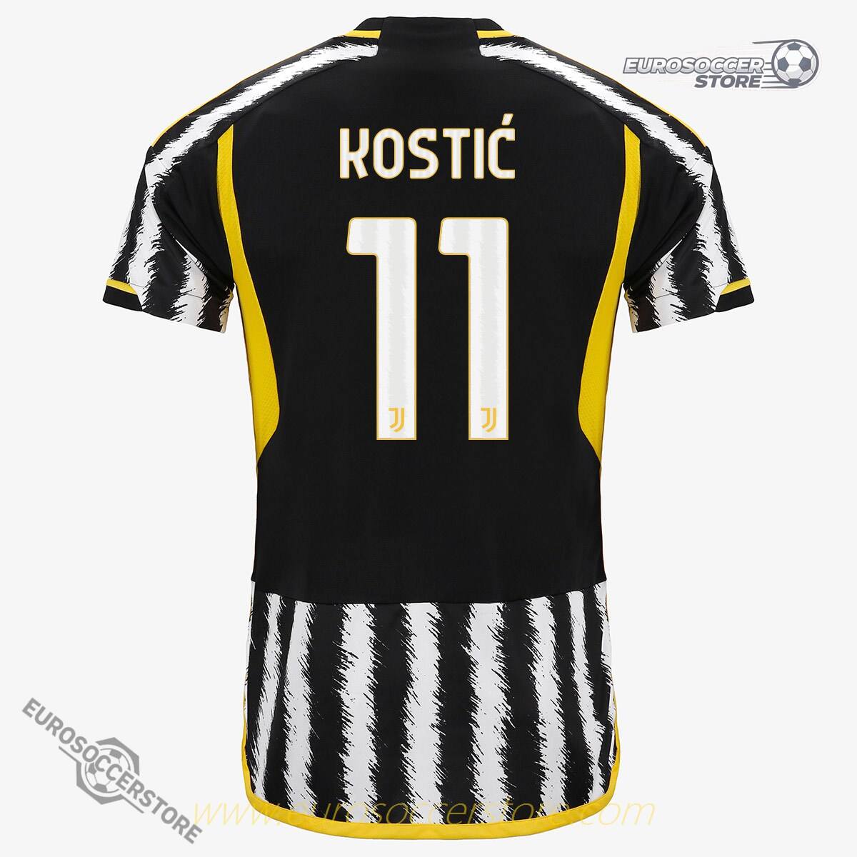 Juventus' KOSTIĆ 11 Home Jersey for the 23-24 Season