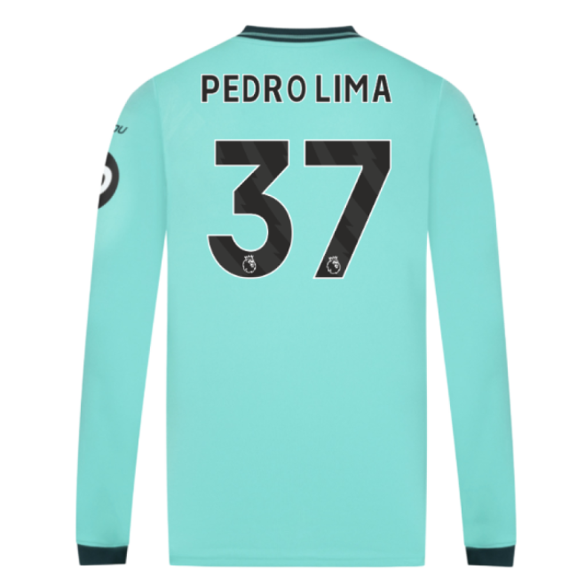 Wolves Wolves Long Sleeve Away Shirt Pedro Lima #37 Match Quality ...