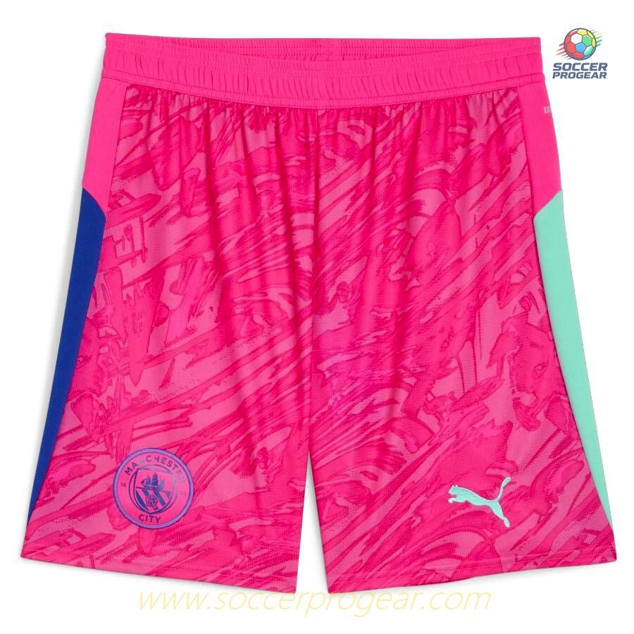 Manchester City Home Youth Kit Shirt 2025/26 Collection Pink Goalkeeper