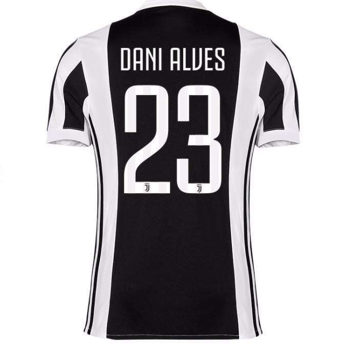 Juventus Home 201718 Alves 23 Soccer Jersey Shirt - Official Replica