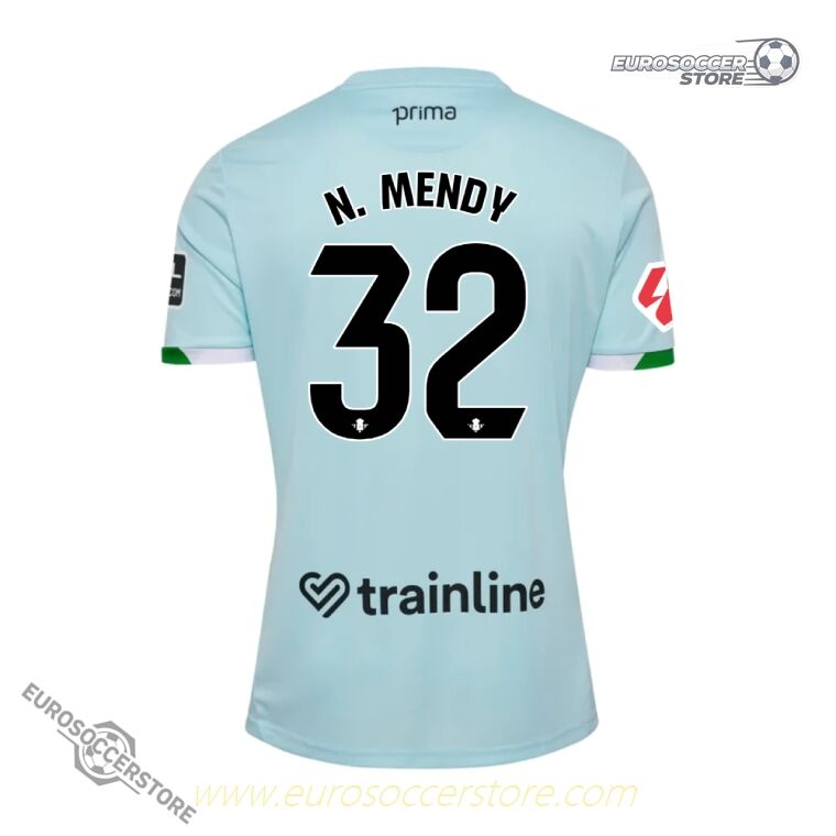 Real Betis 25-26 Season Away Jersey, Worn by N. MENDY with Number 32