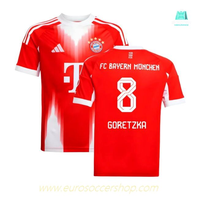 2025-2026 Bayern Munich Home Shirt (Kids) (Goretzka 8)