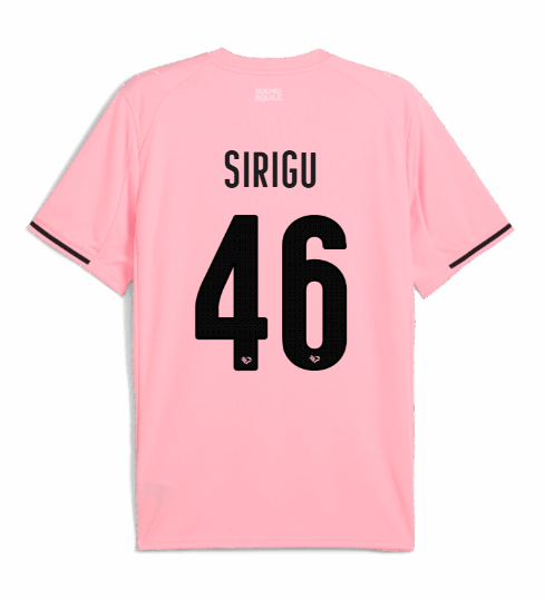 Palermo 25-26 Home Kit SIRIGU Number 46 Jersey
