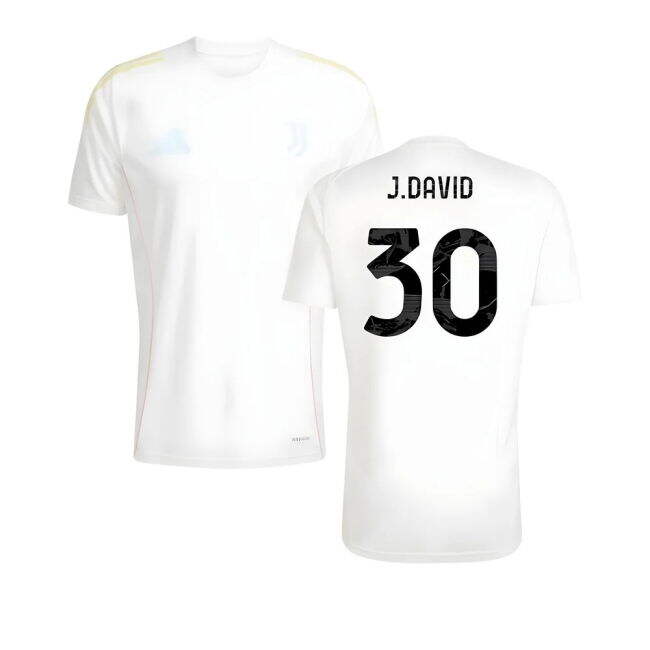 2025-2026 Juventus Training Tee (White) (J.David 30)