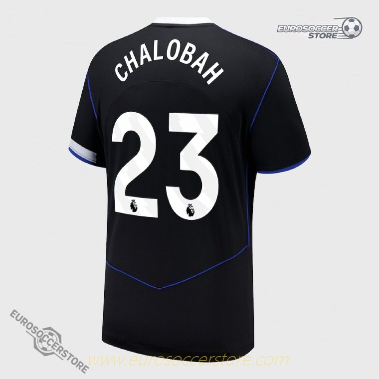 Third Jersey of Chelsea Featuring CHALOBAH #23 for the 25-26 Season