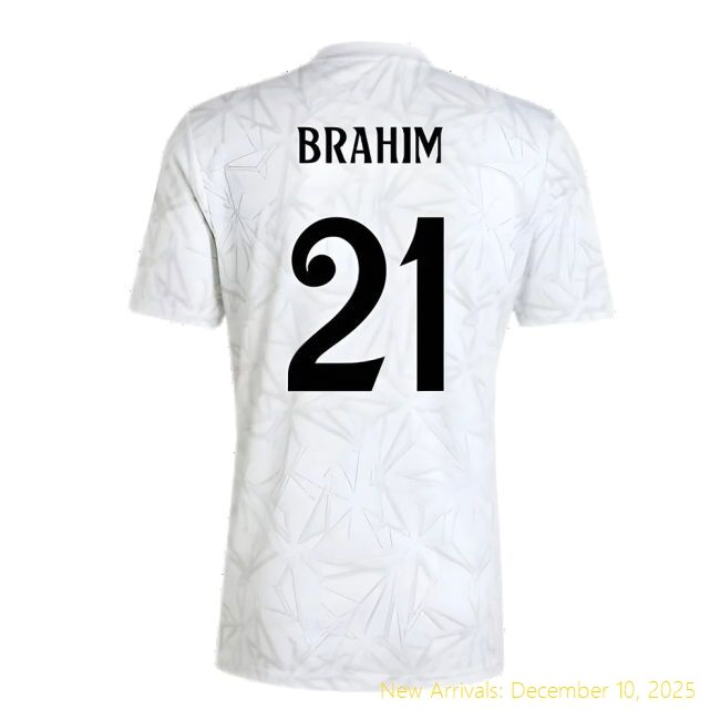2024-2025 RM Real Madrid Pre-Match Authentic Shirt (White) (Brahim 21)