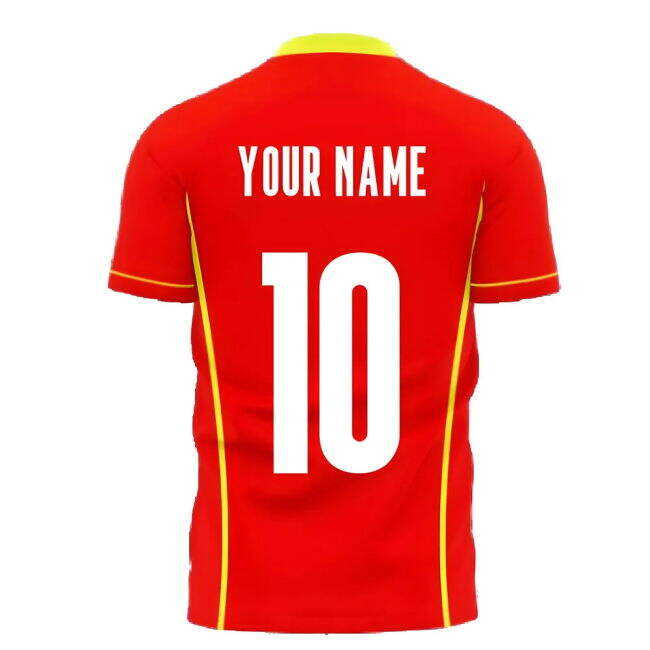 Wholesale North Macedonia 2025-2026 Home Concept Shirt (Libero) (Your Name) Mature