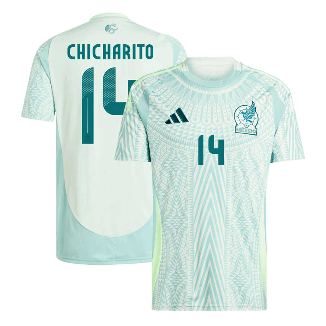 Men's Mexico CHICHARITO #14 Away Soccer Jersey Copa Am¨¦rica 2024Authe