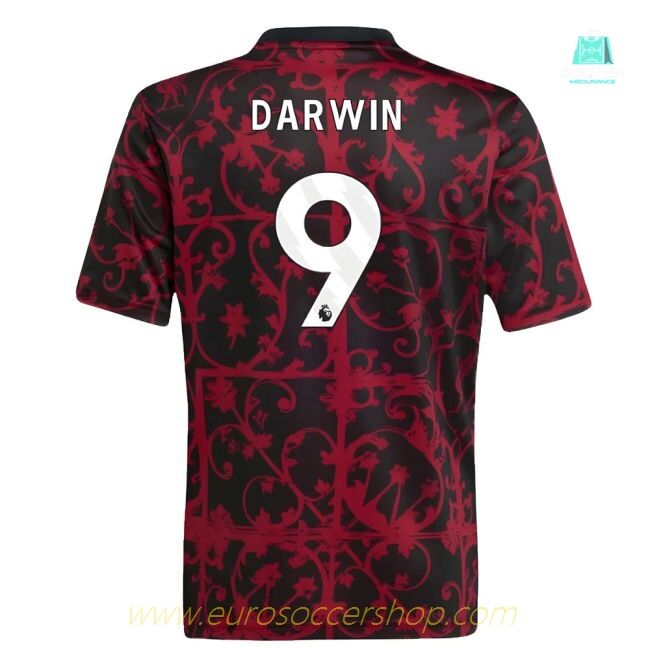 2025-2026 Liverpool Pre-Match Shirt (Black) - Kids (Darwin 9)