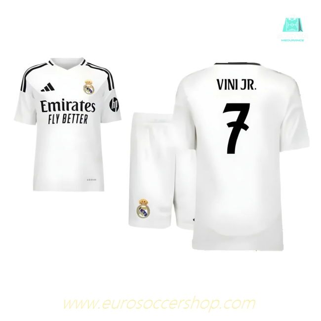 2024-2025 Real Madrid Home Youth Kit (Vini Jr. 7)