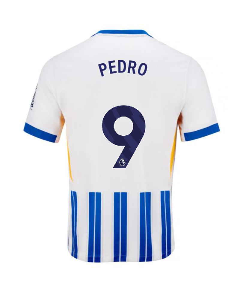 Pedro 9 Home Jersey of Brighton Hove Albion for the 24-25 Season