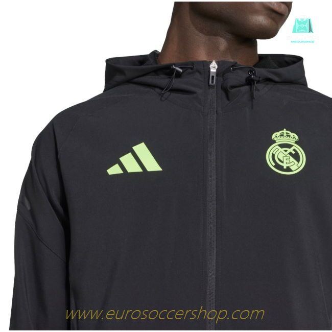 2025-2026 Real Madrid Pro Vis Tech Jacket (Black)