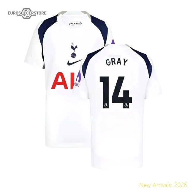 2025-2026 Spurs Hotspur Home Shirt (kids) (gray 14) - Authentic Design