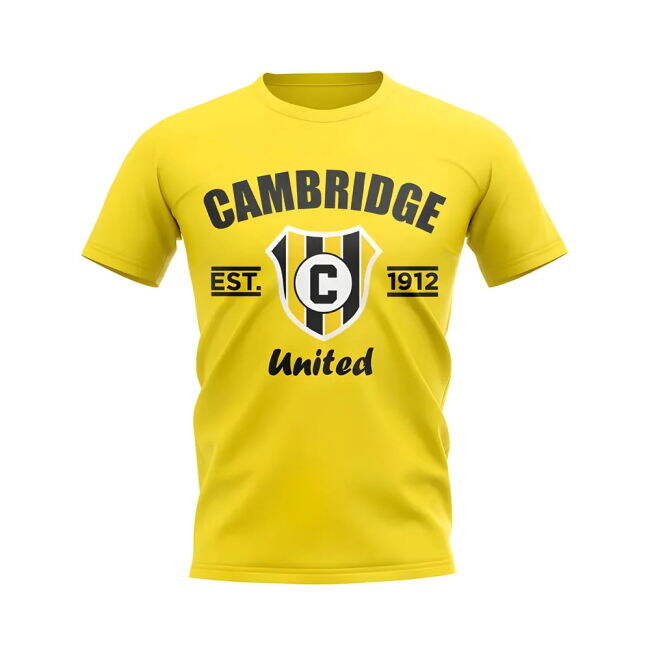 Modern Cambridge Established Football T-Shirt (Yellow) for Supporte...