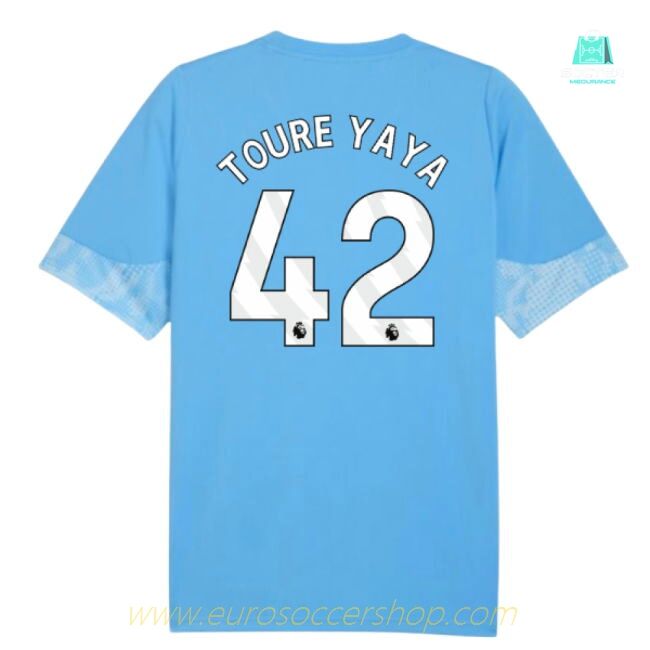 2025-2026 Man City Training Jersey (Light Blue) (Toure Yaya 42)