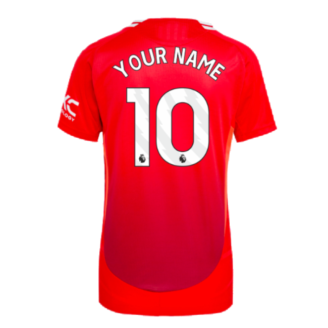 Womens Latest Man Utd Home Soccer Jersey 2024-2025