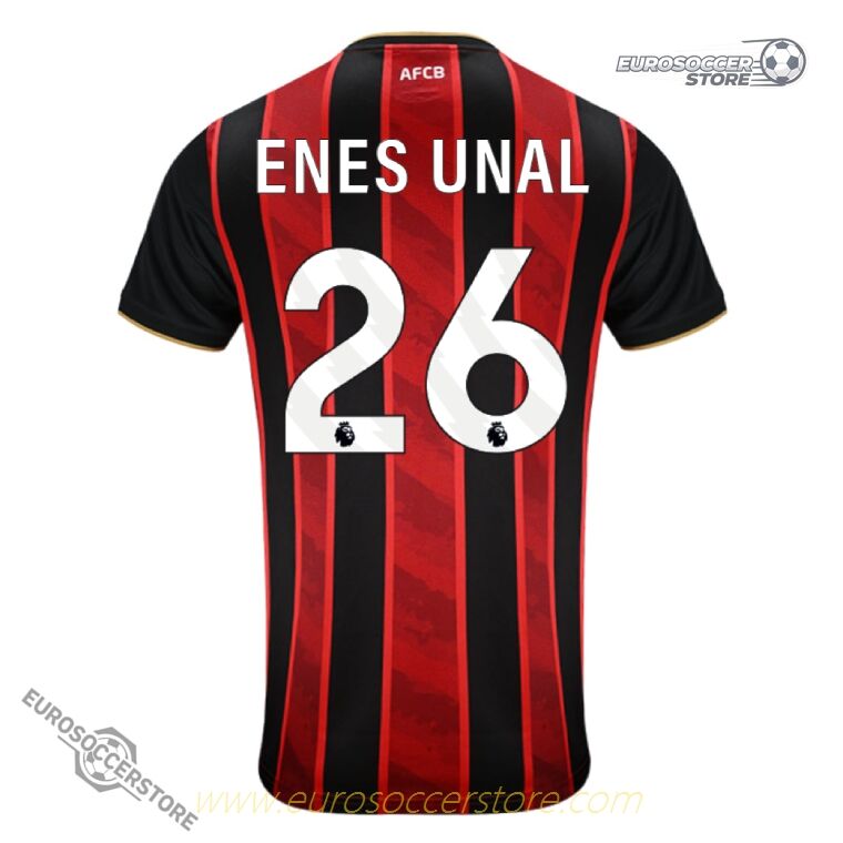 Bournemouth Home ENES UNAL 26 Football Jersey 25-26 Season