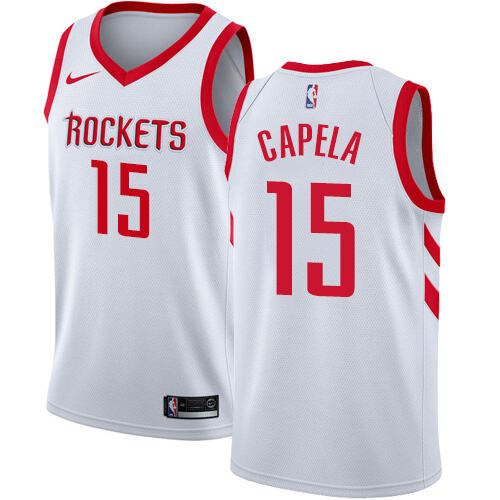 Rockets Clint Capela #15 Elite 2024 Icon NBA Swingman Jersey White