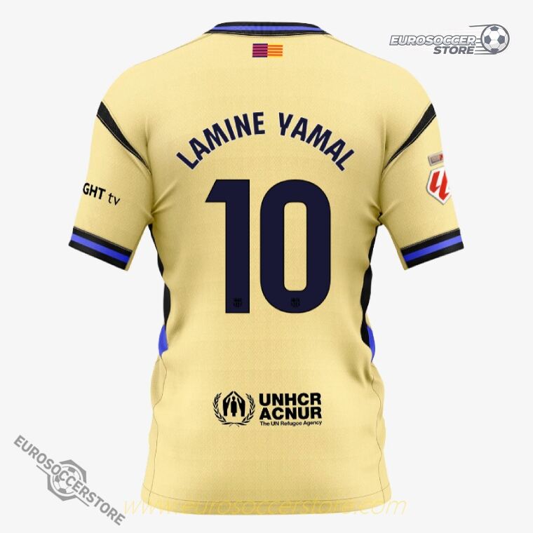 LAMINE YAMAL's Number 10 Away Jersey for Barcelona in the 25-26 Season