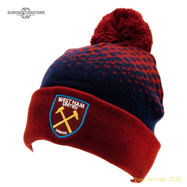 West Ham United Fc Fade Ski Hat - Unbeatable Value - Authentic Design