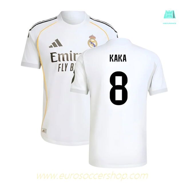 2025-2026 Real Madrid Authentic Home Shirt (Kaka 8)