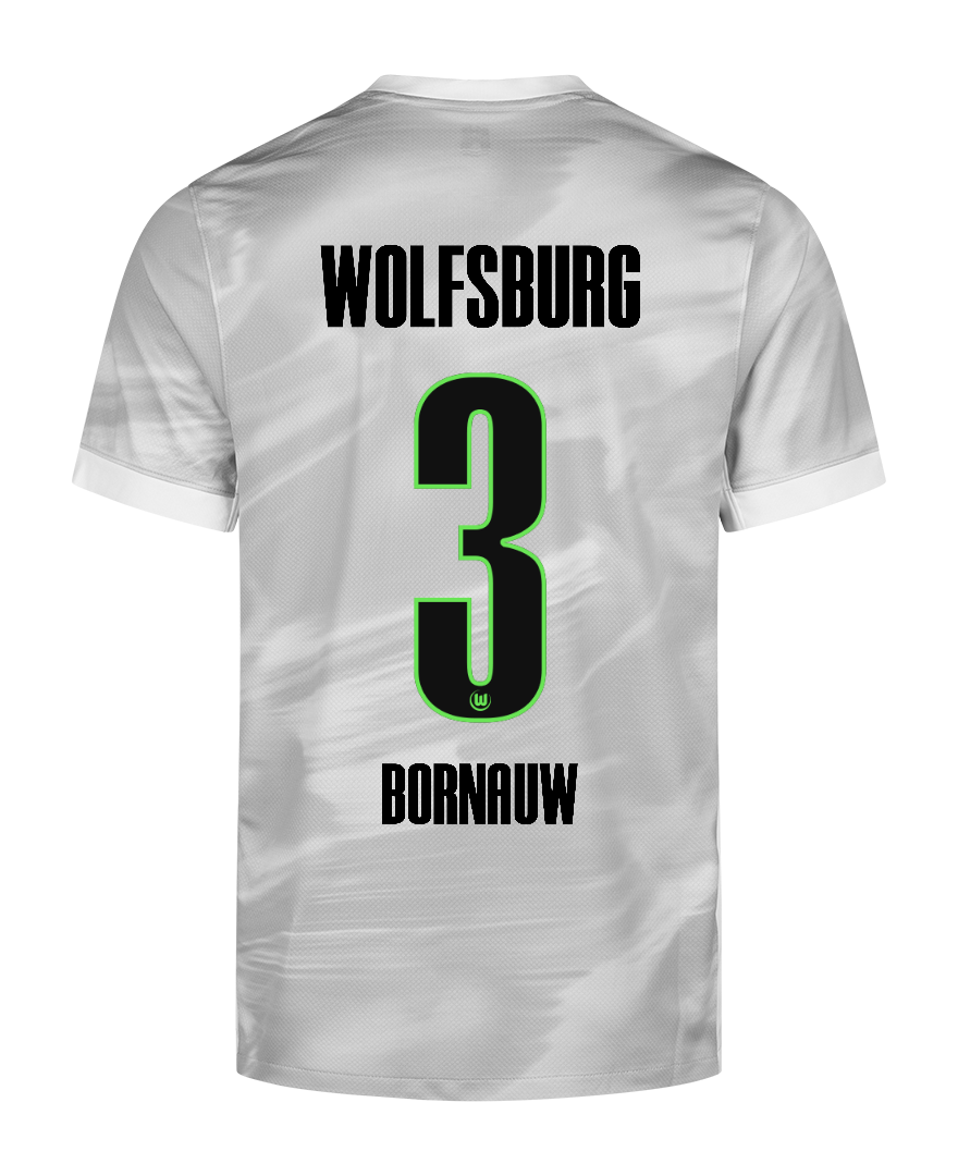 VfL Wolfsburg 25-26 Season Away Jersey - BORNAUW #3