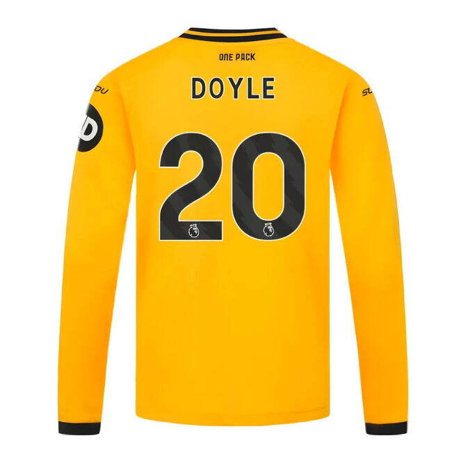 2024-2025 Wolves Long Sleeve Home Shirt (Kids) (Doyle 20) (Limited ...