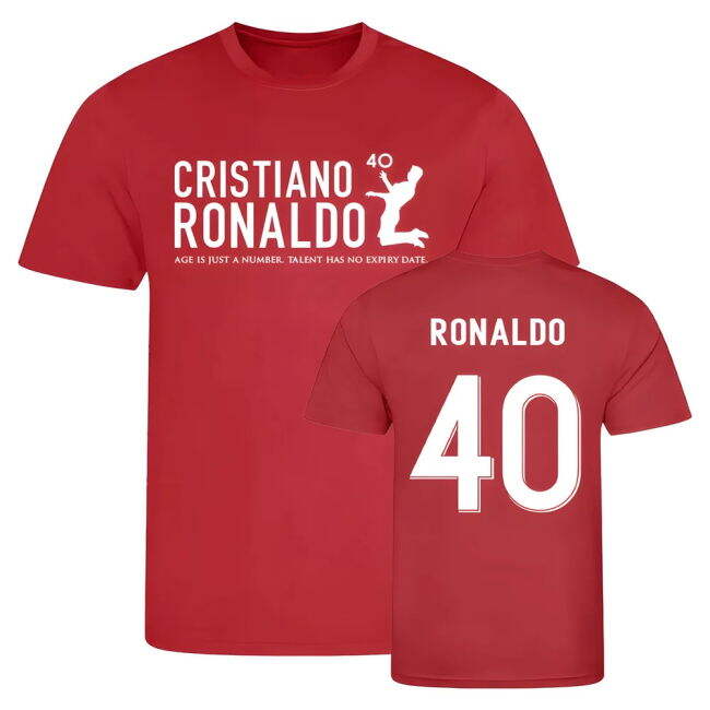 Cristiano Ronaldo at 40 Manchester United football T-Shirt (Men