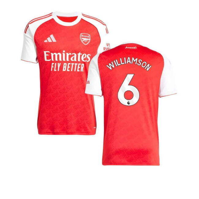 2025-2026 Arsenal Home Shirt (Williamson 6)
