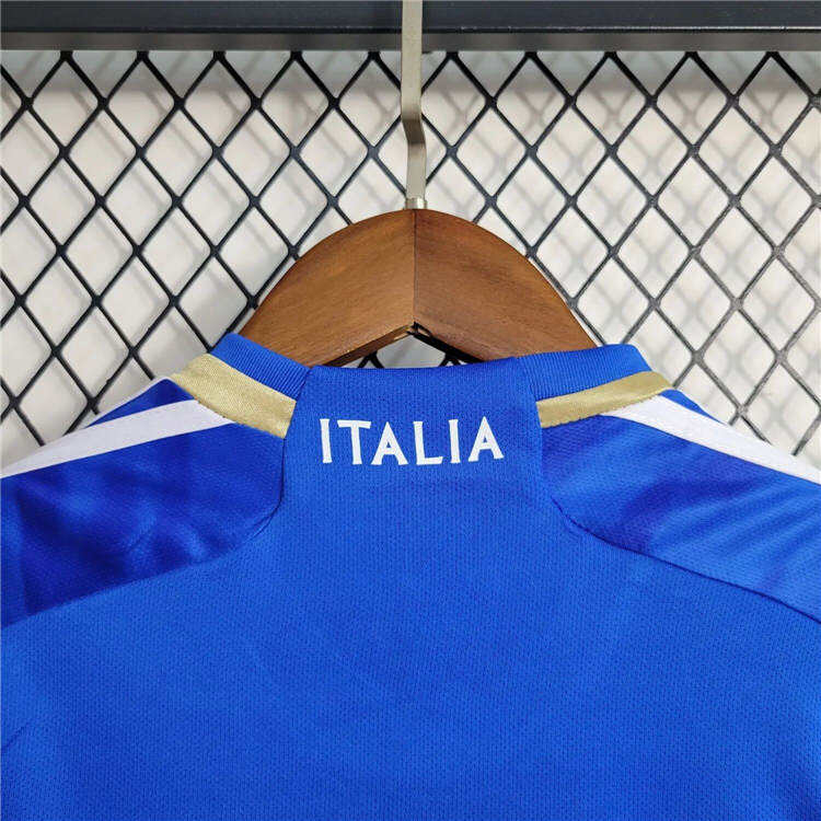 Kids Italy 2023 Home Blue Football Kit ShirtShorts - Official Replica