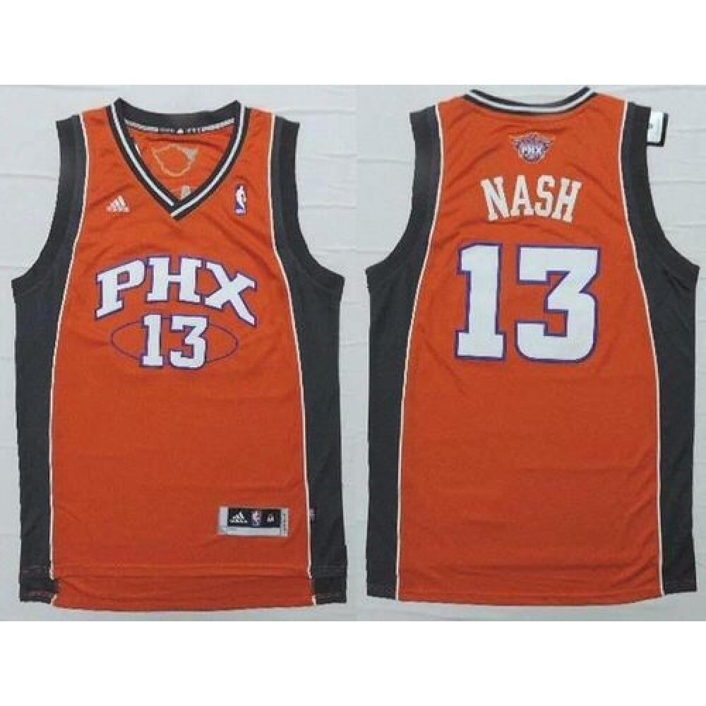 Suns #13 Steve Nash Orange Stitched NBA Jersey