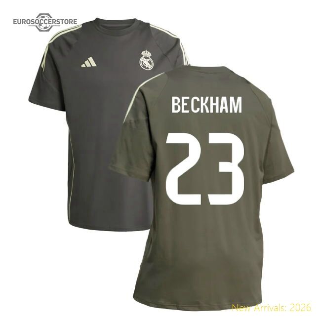 Top-grade 2025-2026 Real Madrid Training Tee (utility Grey) (beckha