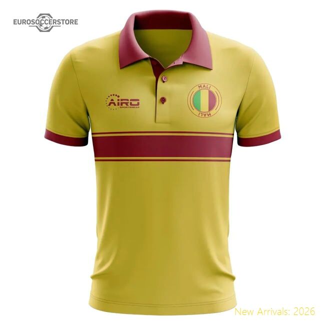 Premium Mali Concept Stripe Polo Shirt (yellow) - Fan Collection