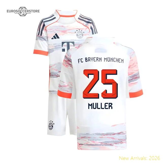 Luxury 2025-2026 Bayern Munich Away Mini Kit (muller 25)