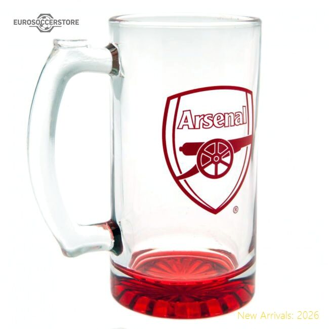 Official Arsenal Fc Stein Glass Tankard - Premium Quality Football