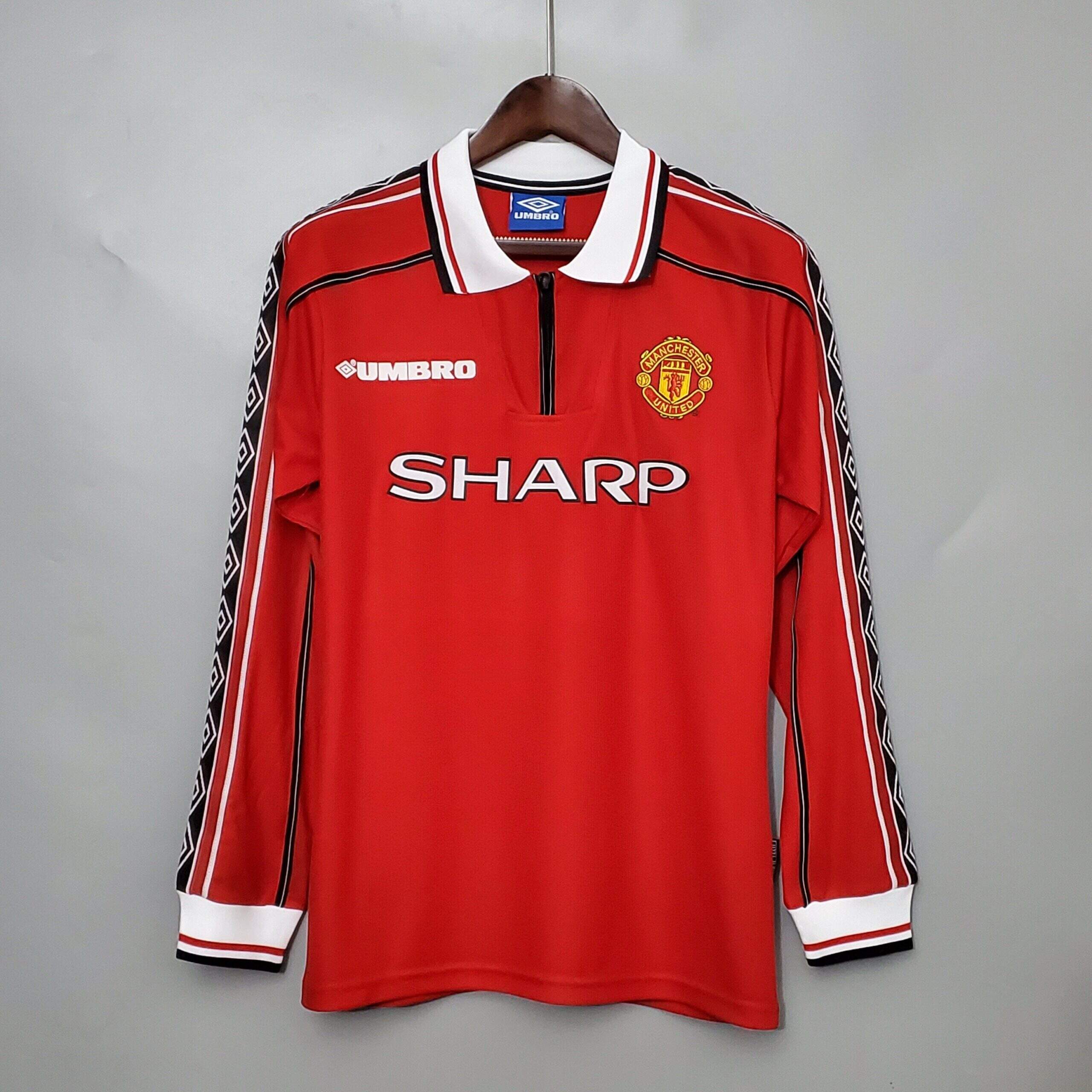 1998-1999 Man United retro kit – Long sleeve