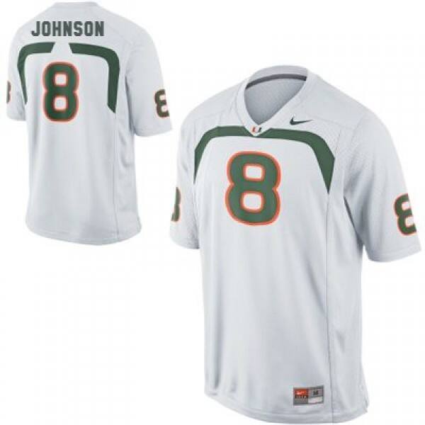 Youth Miami Hurricanes Duke Johnson #8 Canes Football Jersey