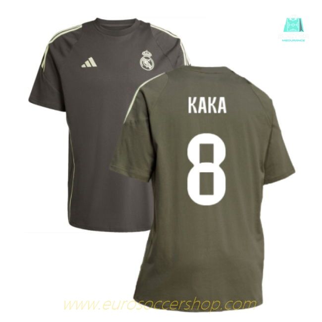 2025-2026 Real Madrid Training Tee (Utility Grey) (Kaka 8)