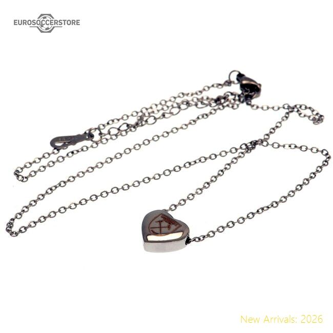 Premium-grade West Ham United Fc Stainless Steel Heart Necklace
